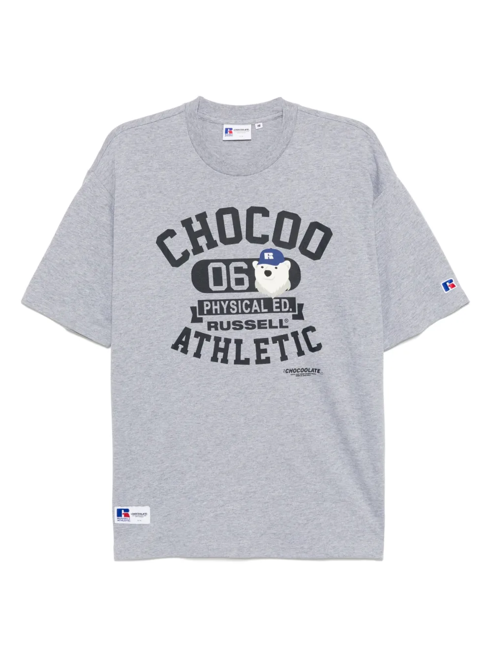 CHOCOOLATE x Russell Athletic logo-print T-shirt | Grey | Image 1