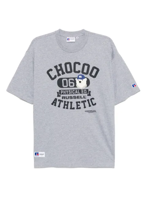 CHOCOOLATE x Russell Athletic logo印花T恤