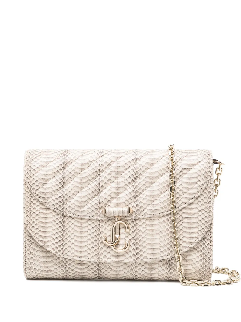 Jimmy Choo Curve Crossbody Bag In Neutral
