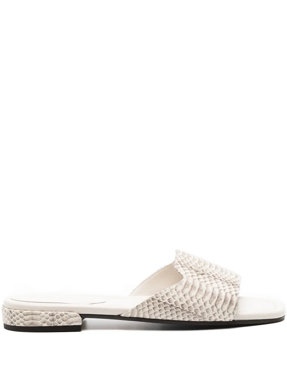 Jimmy Choo Dina snakeskin-print sandals Neutrals