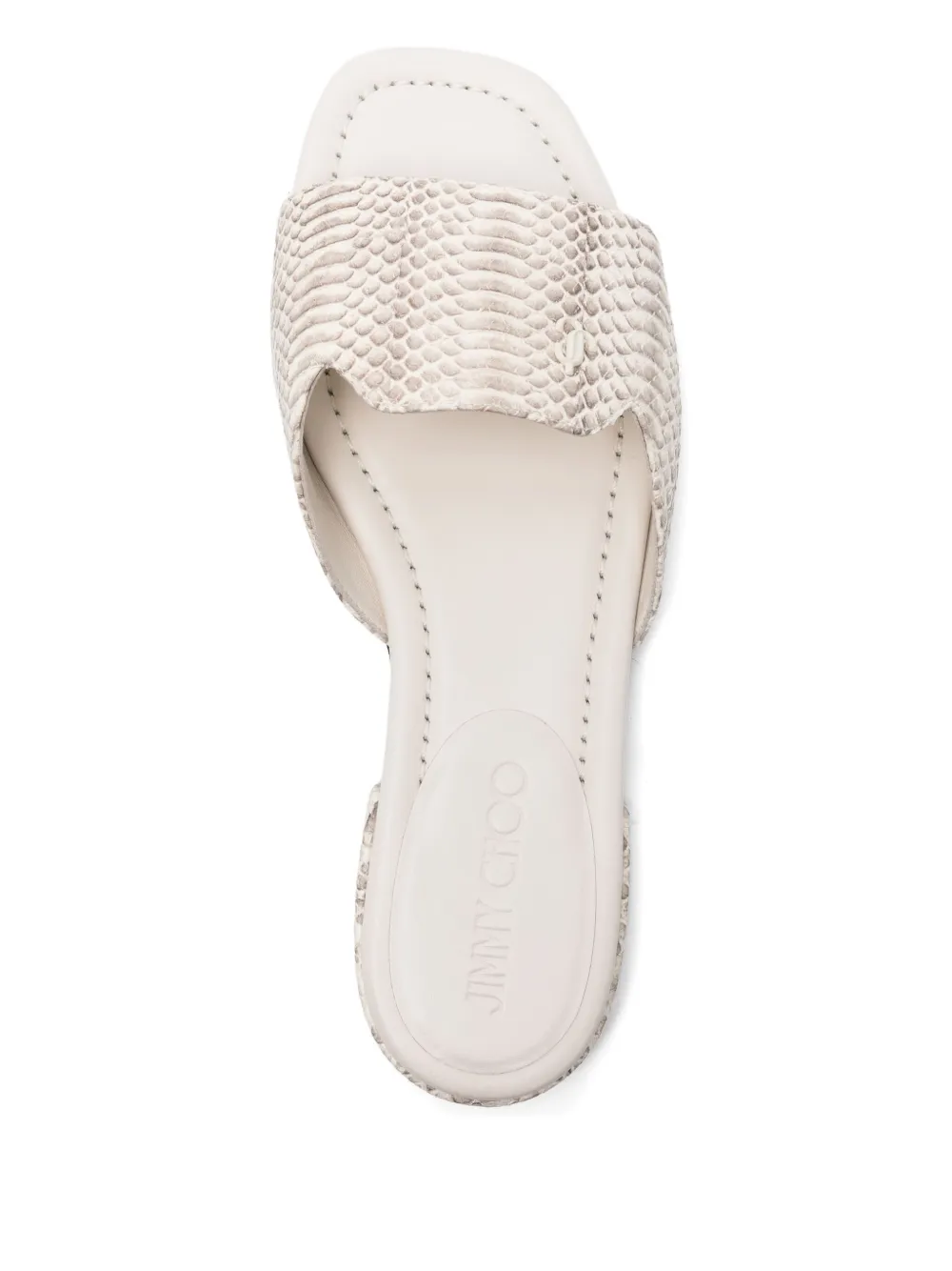 Jimmy Choo Dina snakeskin-print sandals Neutrals