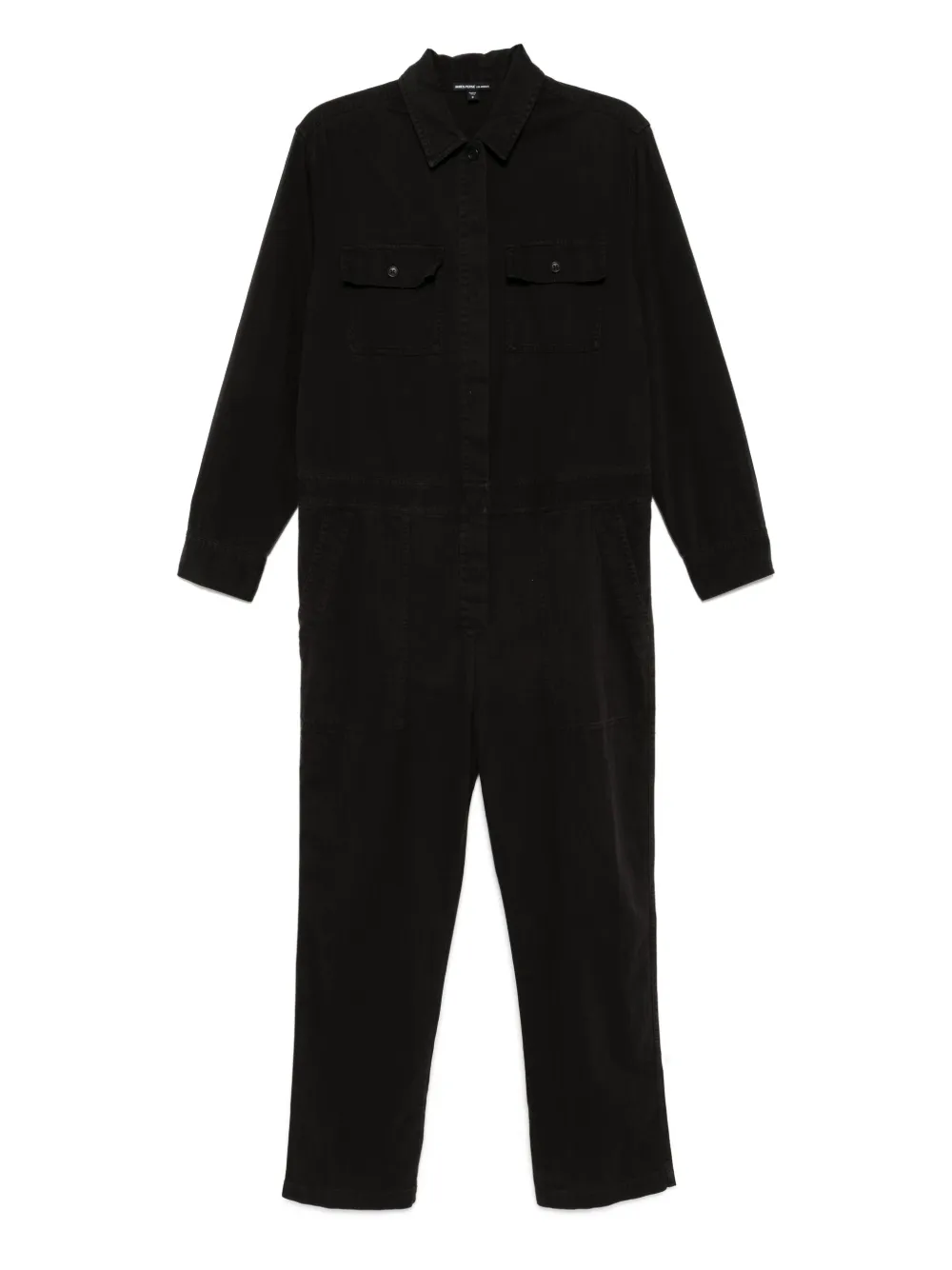 James Perse stretch herringbone jumpsuit | negro | Image 1