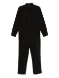 James Perse stretch herringbone jumpsuit - Black