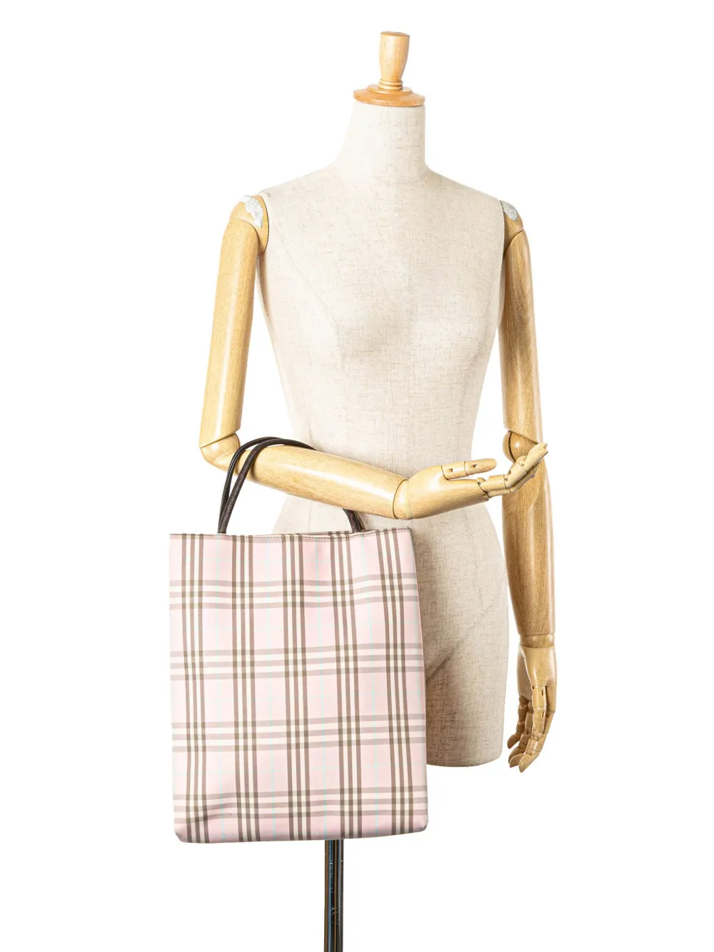 Pre-owned Burberry 2000-2017 House Check Cotton Tote Bag