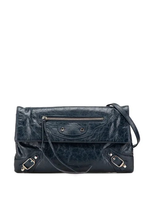 Balenciaga Pre-Owned 2016 Lambskin Motocross Classic Envelope crossbody bag