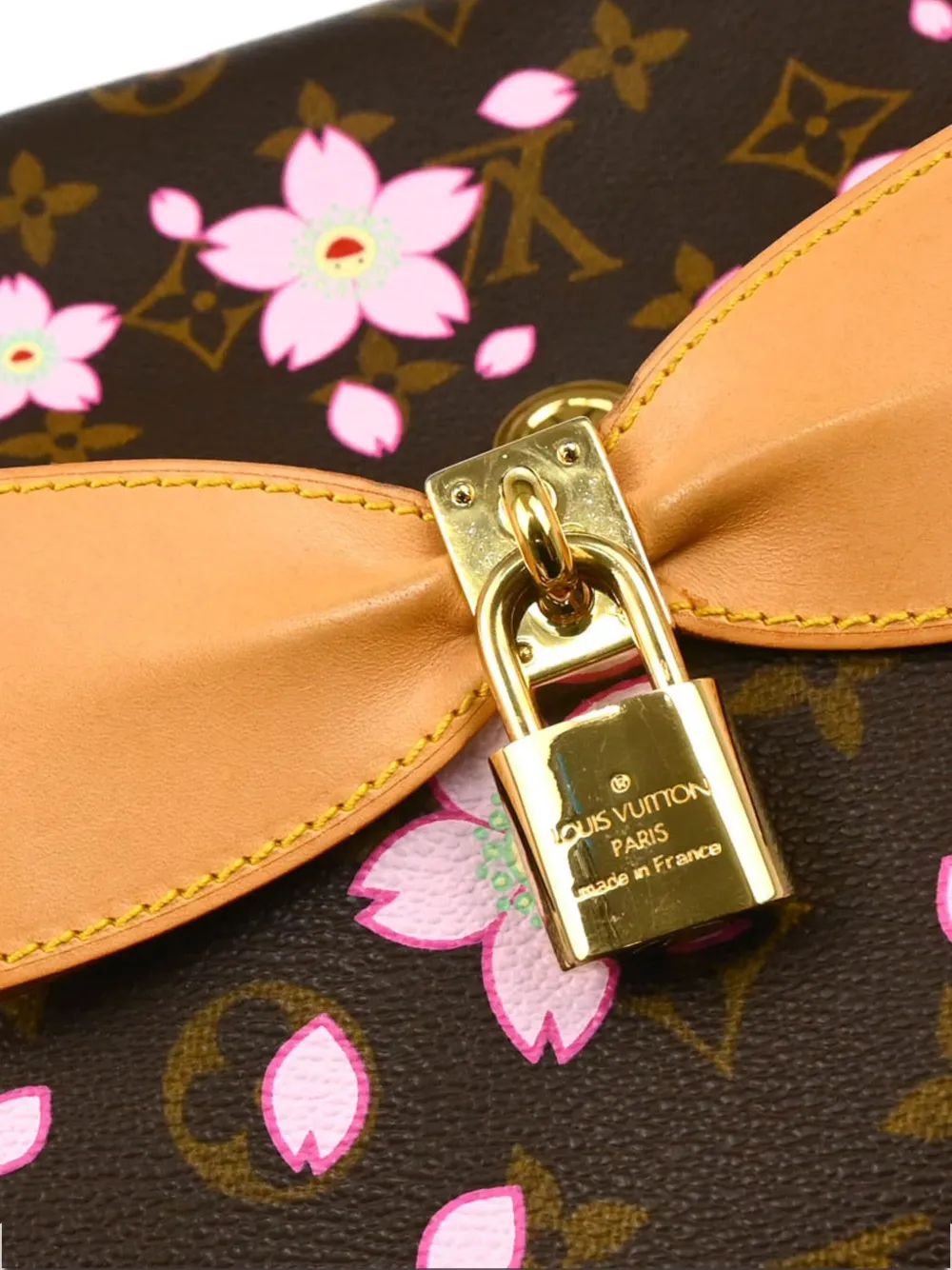 Pre-owned Louis Vuitton X Takashi Murakami 2003 Cherry Blossom-print Pm Handbag