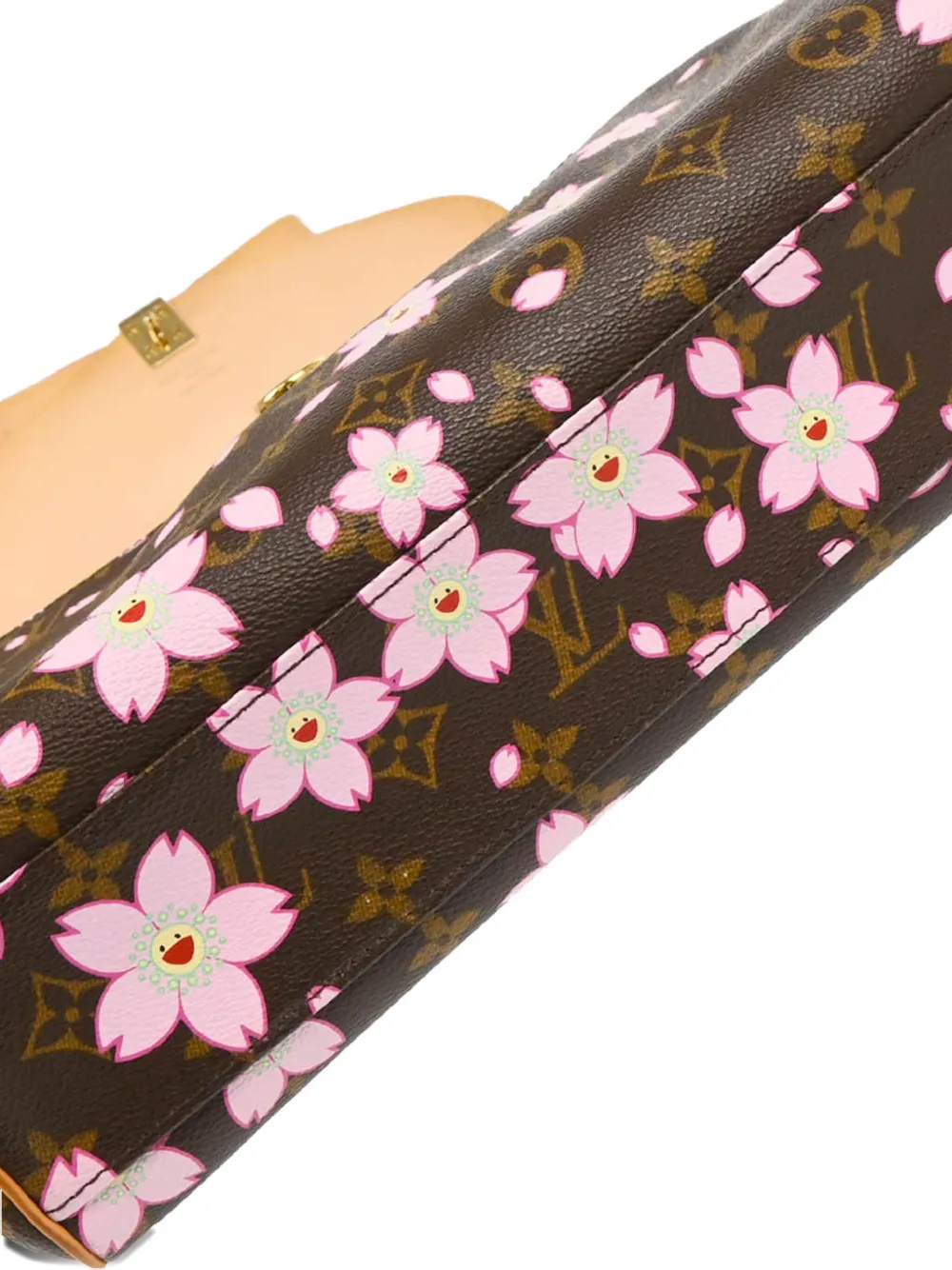 Pre-owned Louis Vuitton X Takashi Murakami 2003 Cherry Blossom-print Pm Handbag