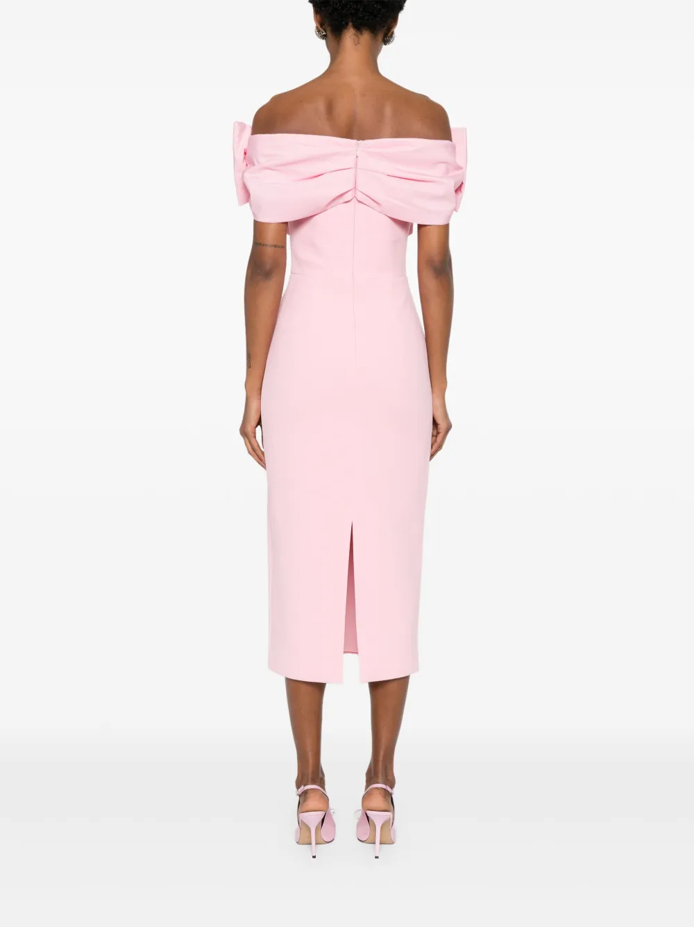 Rebecca Vallance Jurk met strikdetail Roze