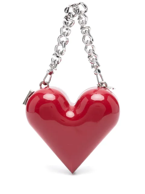 GCDS heart-shaped tote bag