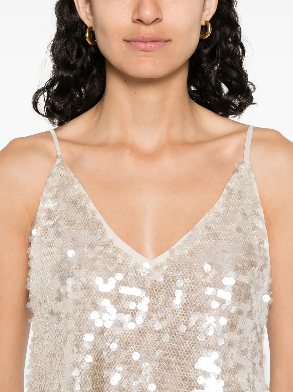 Rame Sequin-embellished Top