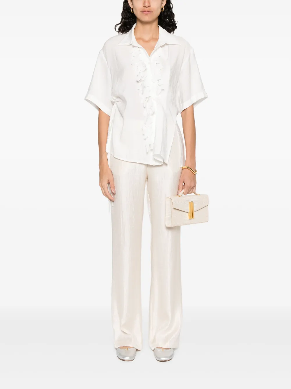 RAME Satijnen blouse - Wit