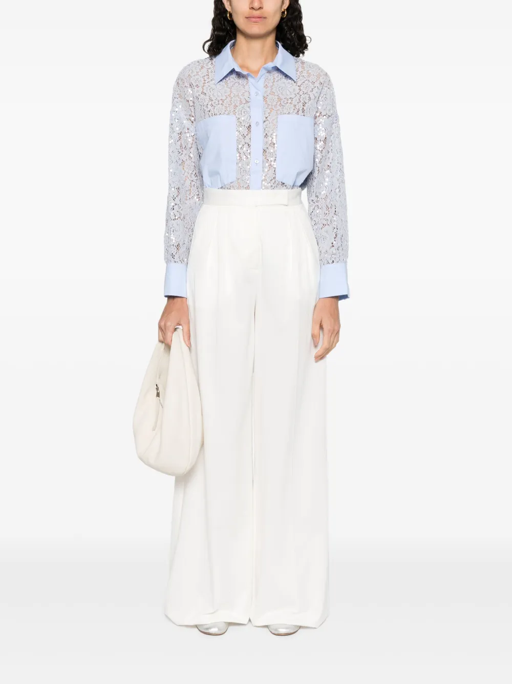 RAME laced shirt - Blauw
