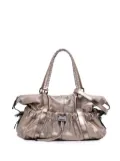 Burberry Pre-Owned 2000-2017 Small Metallic Calfskin Curzon satchel - Gold