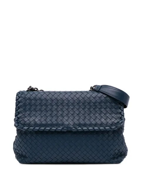 Bottega Veneta Pre-Owned شنطة كتف 'أوليمبيا' جلد لين متوسطة بتصميم إنترشياتو 2012-2024