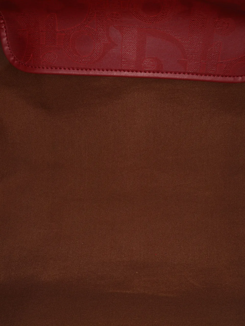 Pre-owned Dior 20th Century Issimo Trotter Coated Canvas Travel Bag In Red