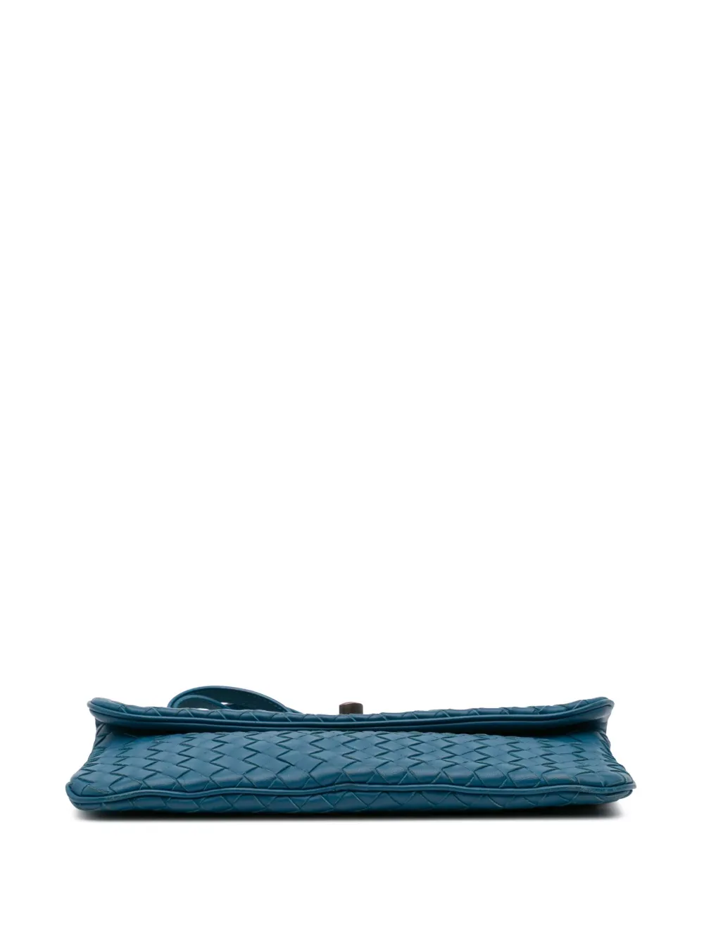 Pre-owned Bottega Veneta 2010 Mini Nappa Intrecciato Turn Lock Crossbody Bag
