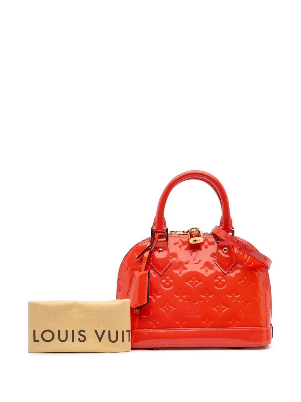 Louis Vuitton Pre-Owned Borsa a tracolla Alma BB in pelle Vernis con monogramma 2015 | Image 7
