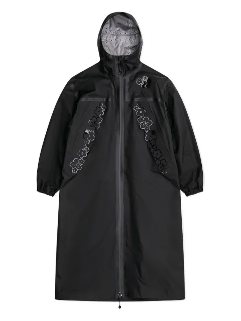 Cecilie Bahnsen flower-embellishment hooded raincoat
