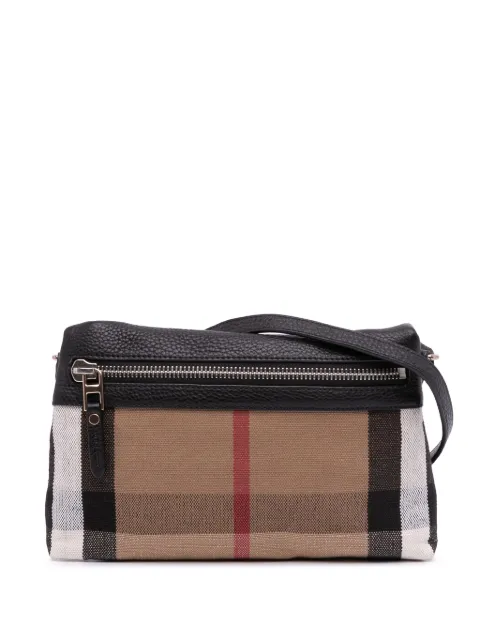 Burberry Pre-Owned bolsa crossbody Farley  pequeña con lona House Check 2000-2017