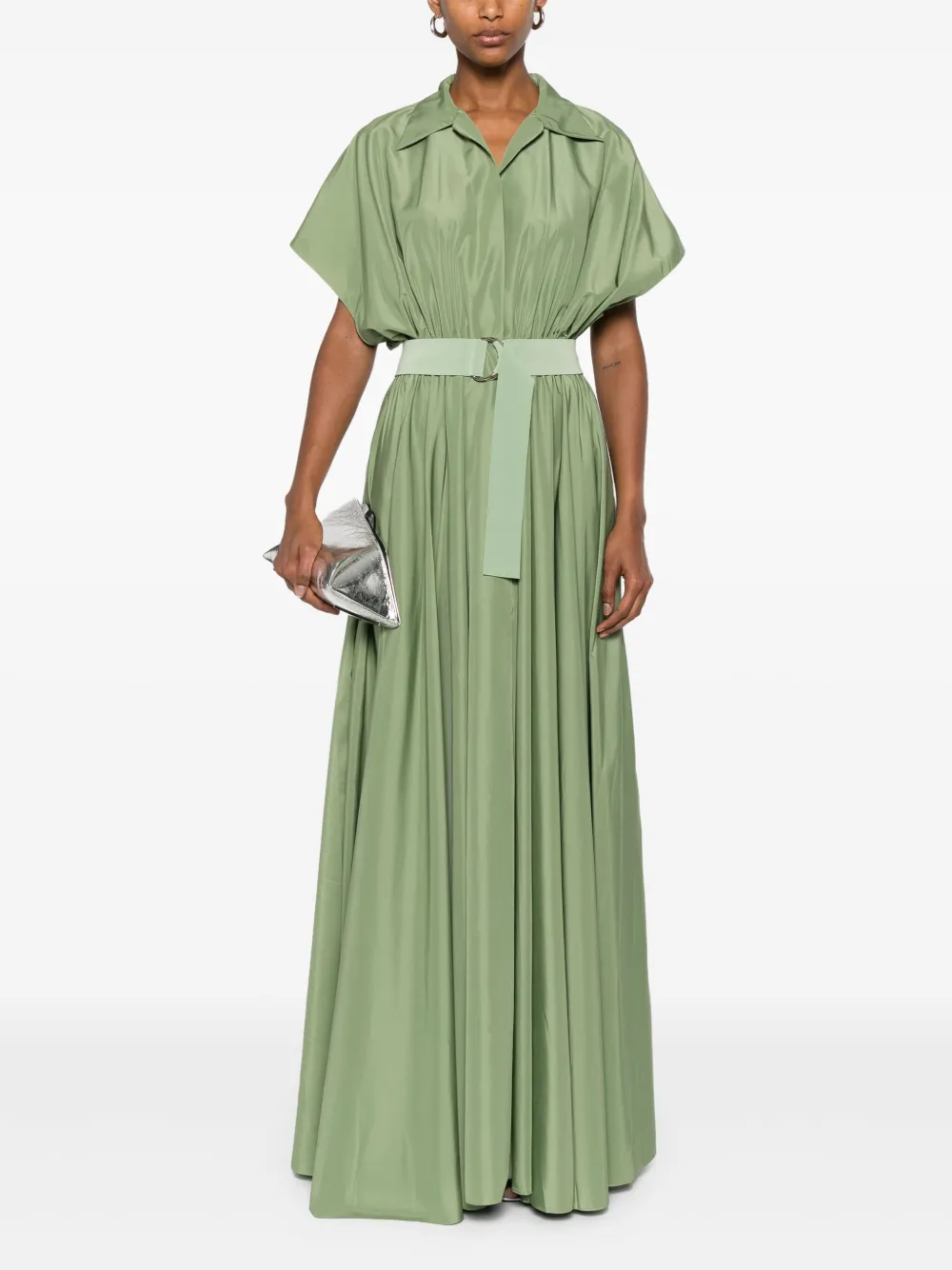 Norma Kamali belted dress - Groen