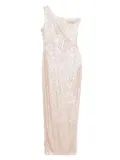 Norma Kamali sequin-embellished dress - Neutrals