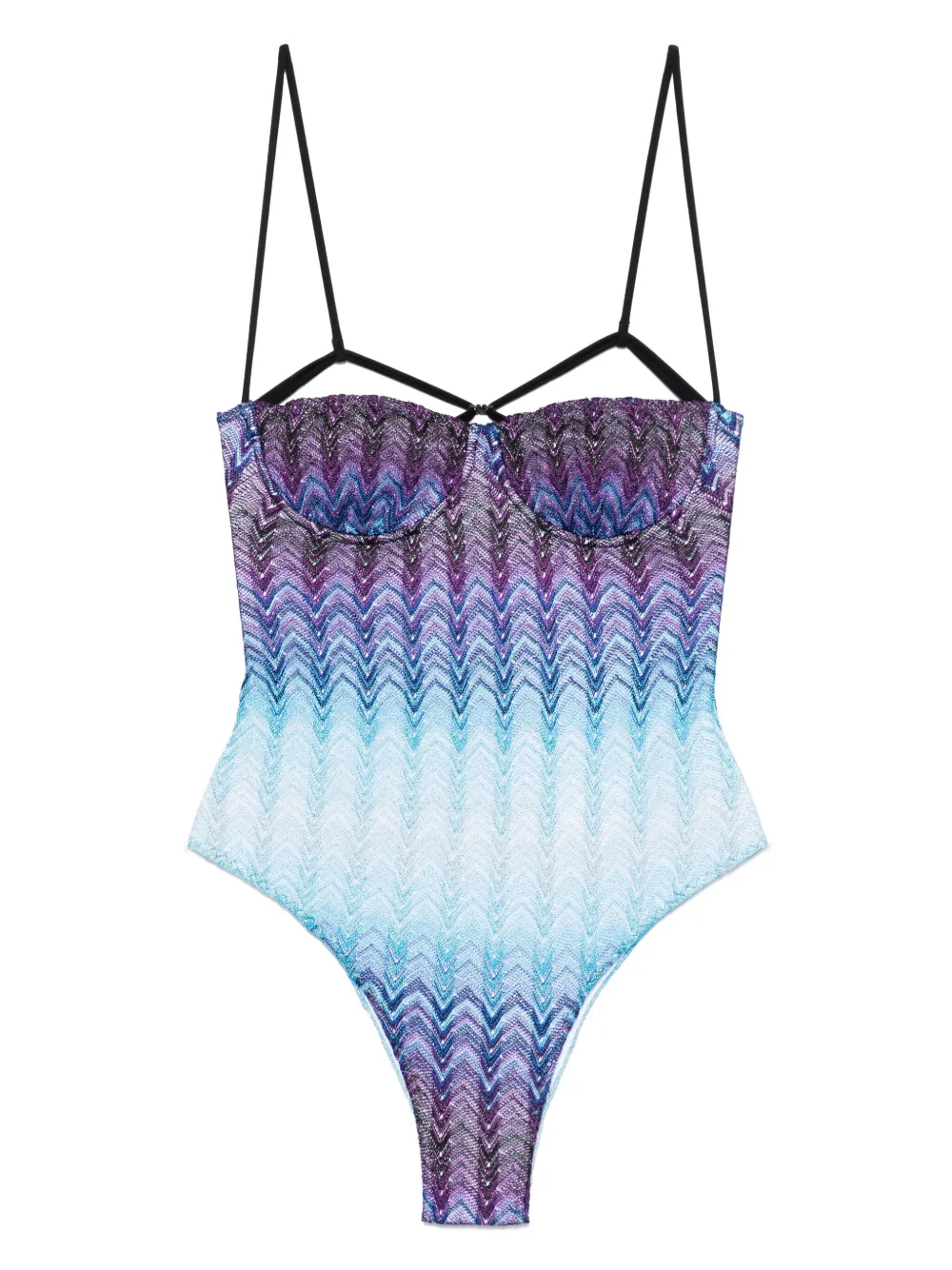 Missoni Badpak met zigzagprint Blauw