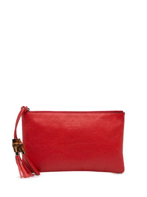 Gucci Pre-Owned 2016-2024 Calfskin Bamboo clutch bag