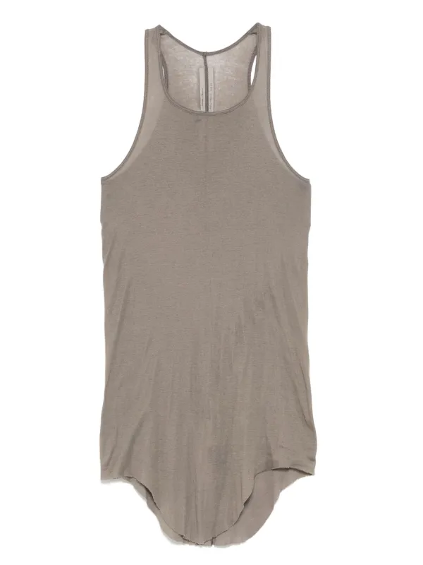 Rick Owens Basic Ribbed Tank Top | Grey | FARFETCH IN Rick owens