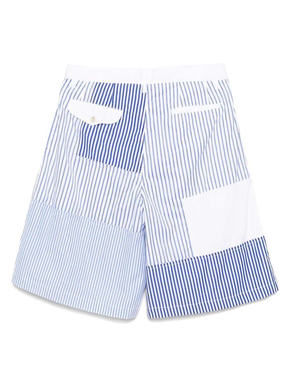 Comme Des Garçons Shirt Shorts met gestreept vlak - Wit