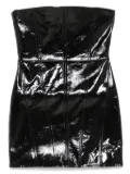 Retrofete patent-finish mini dress - Black