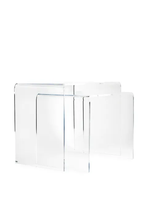 VESTA clear nesting table (41cm x 33cm)