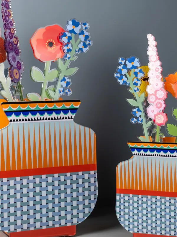 VESTA ジオメトリックパターン フラワーベース | ホワイト | FARFETCH JP