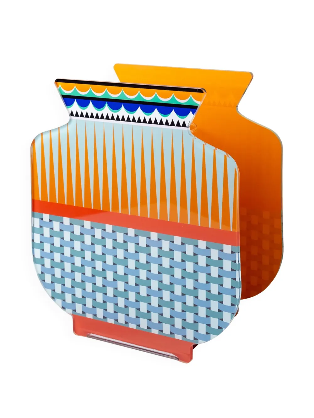 VESTA small Fenice geometric-patterned decorative vase | Vases | Image 2