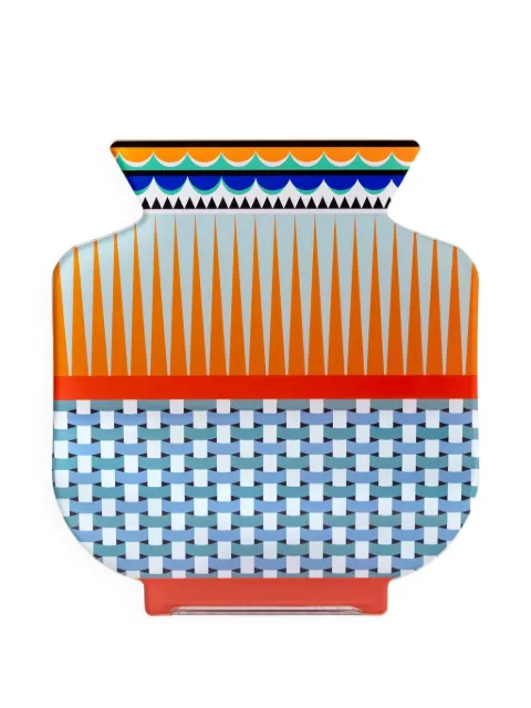 VESTA small Fenice geometric-patterned decorative vase