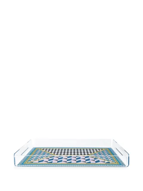 VESTA patterned serving tray (45cm x 31cm)