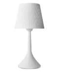 VESTA embossed table lamp (16cm x 32.5cm) - White