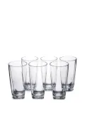 VESTA tapered crystal drinking glasses (set of six) - TRANSPARENT