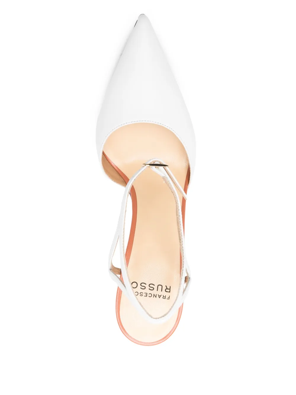 Francesco Russo 90mm leather pumps White