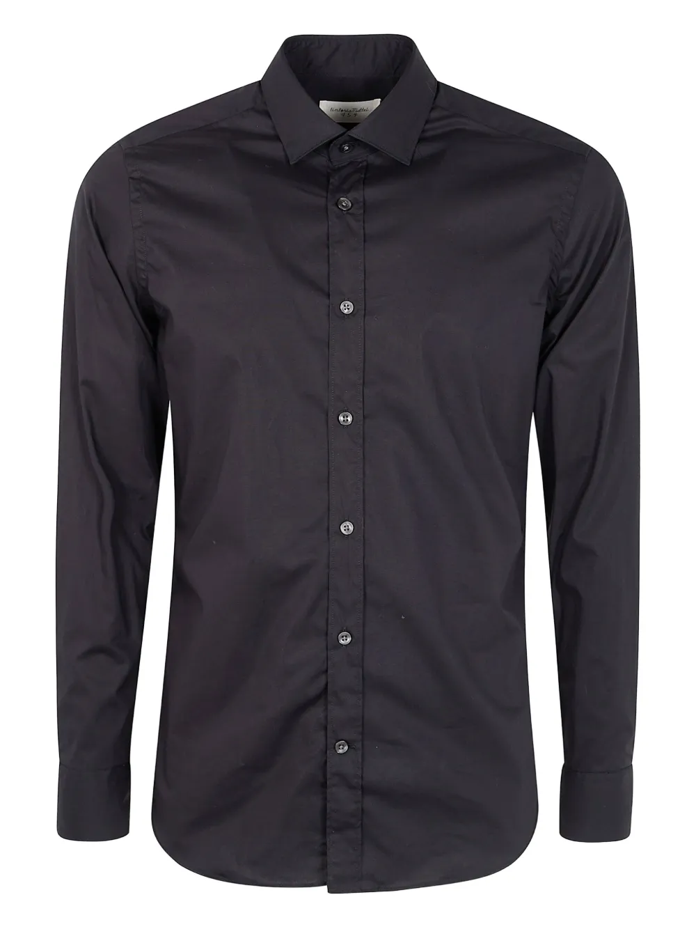 Tintoria Mattei camisa manga larga con botones | negro | Image 1