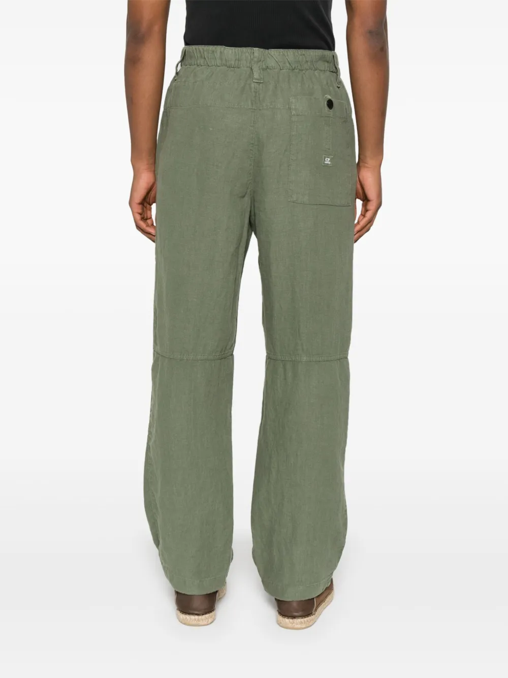 C.P. Company Linnen broek Groen