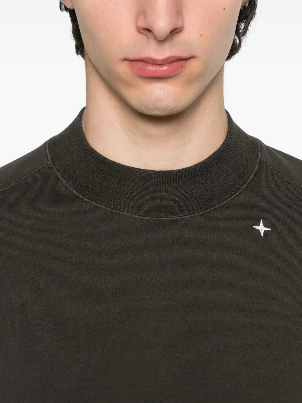 Stone Island crew neck compass sweatshirt Grijs