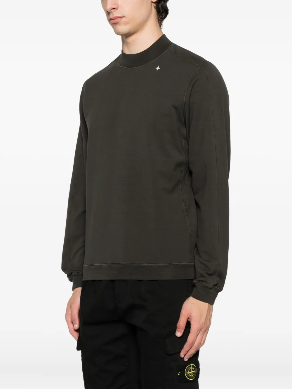 Stone Island crew neck compass sweatshirt Grijs