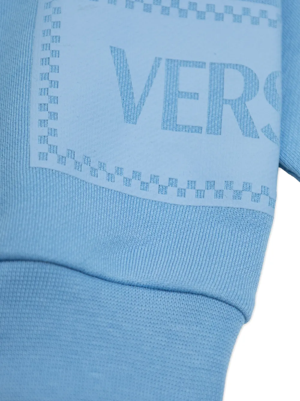 Versace Kids Sweater met logoprint Blauw