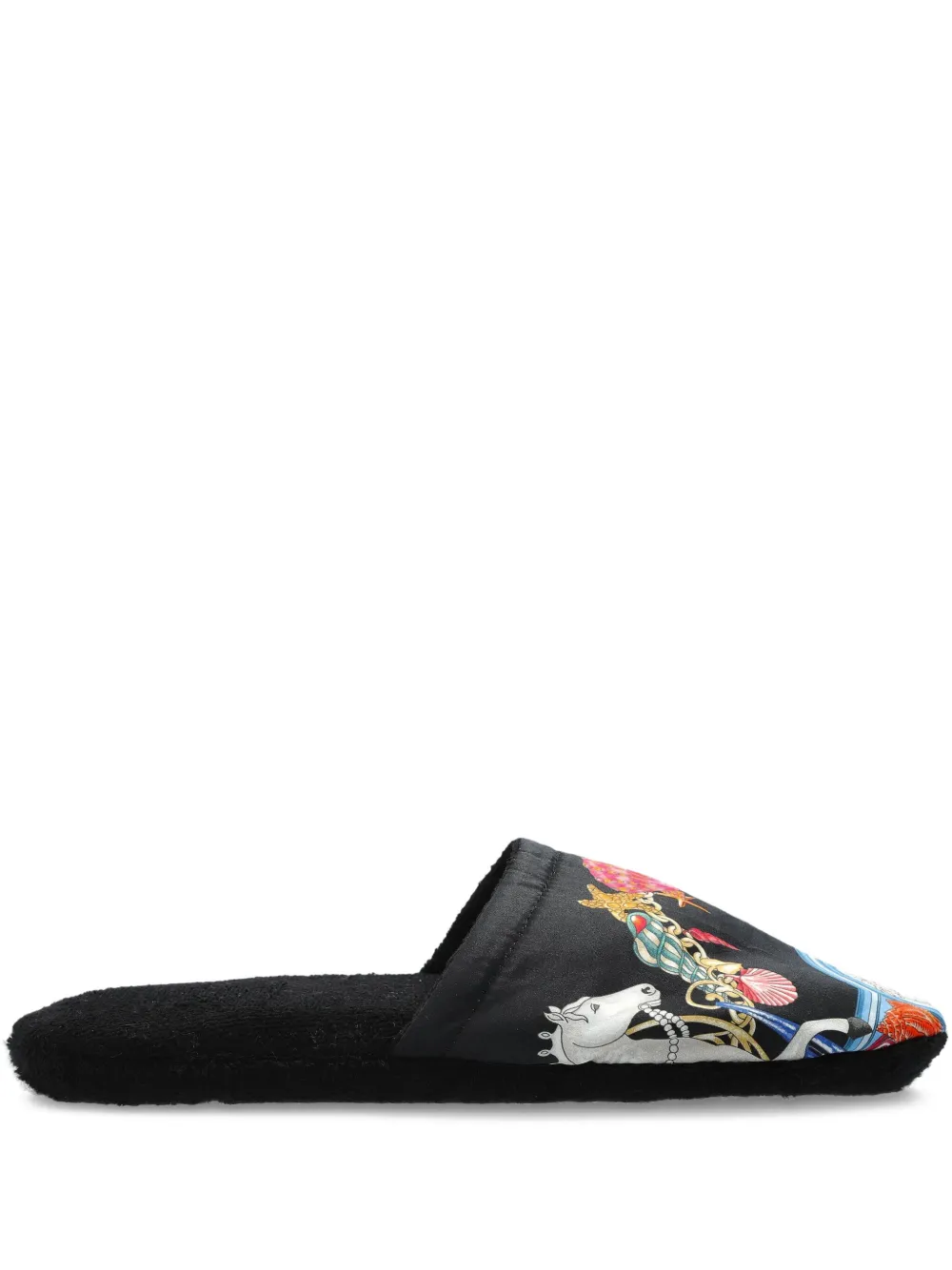 Versace Home printed slippers Black