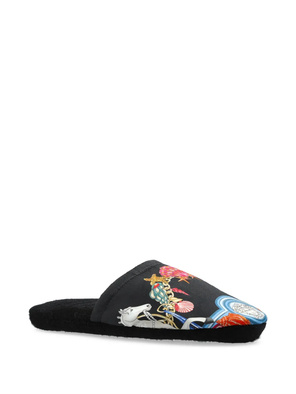 Versace Home printed slippers Black
