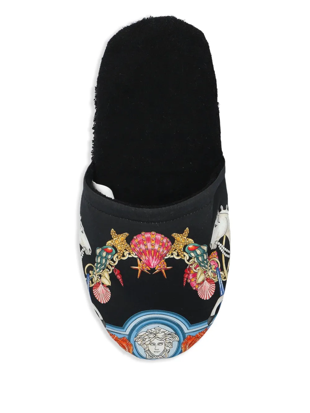 Versace Home printed slippers Black