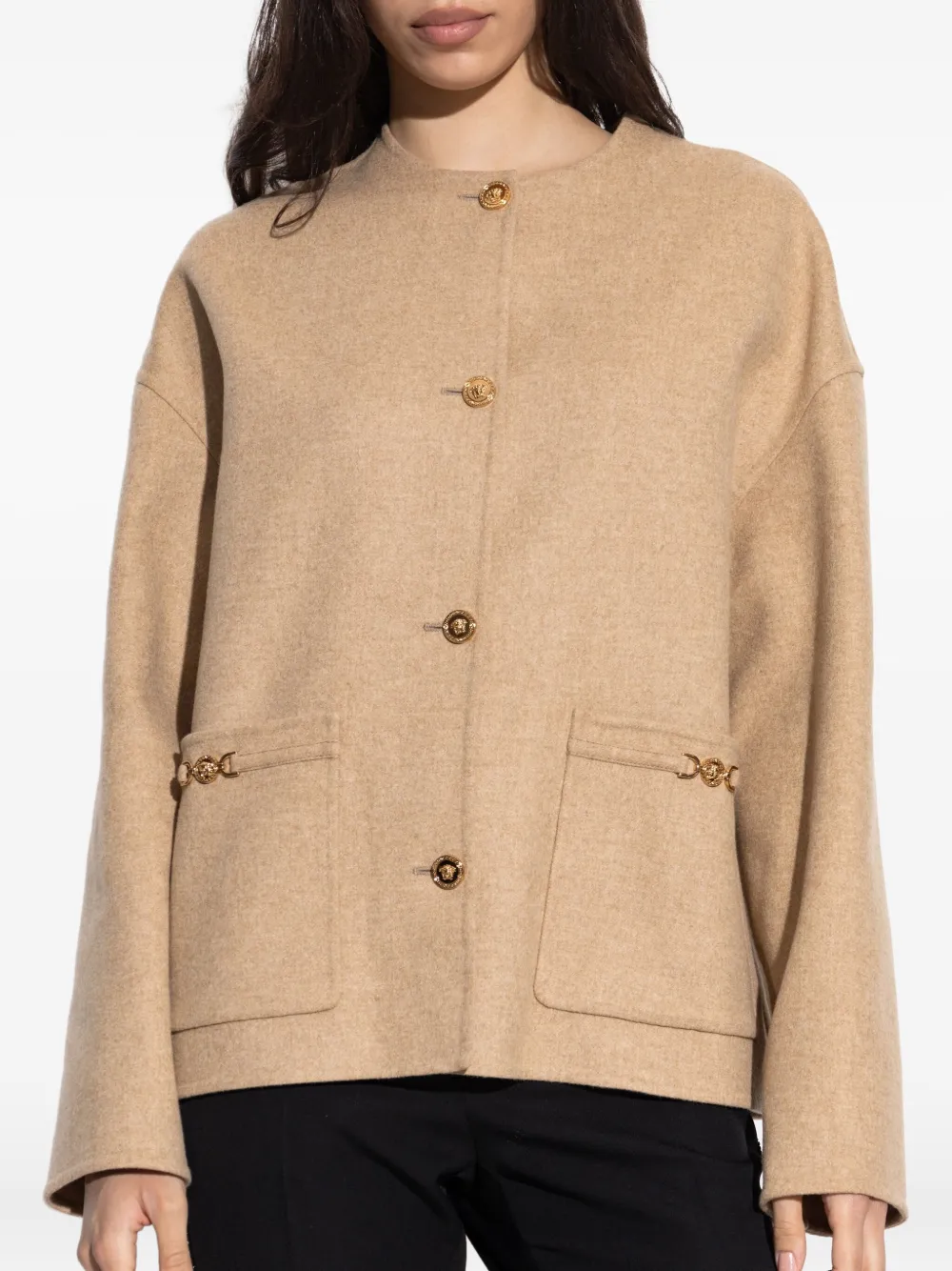 Shop Versace Medusa-embellished Jacket