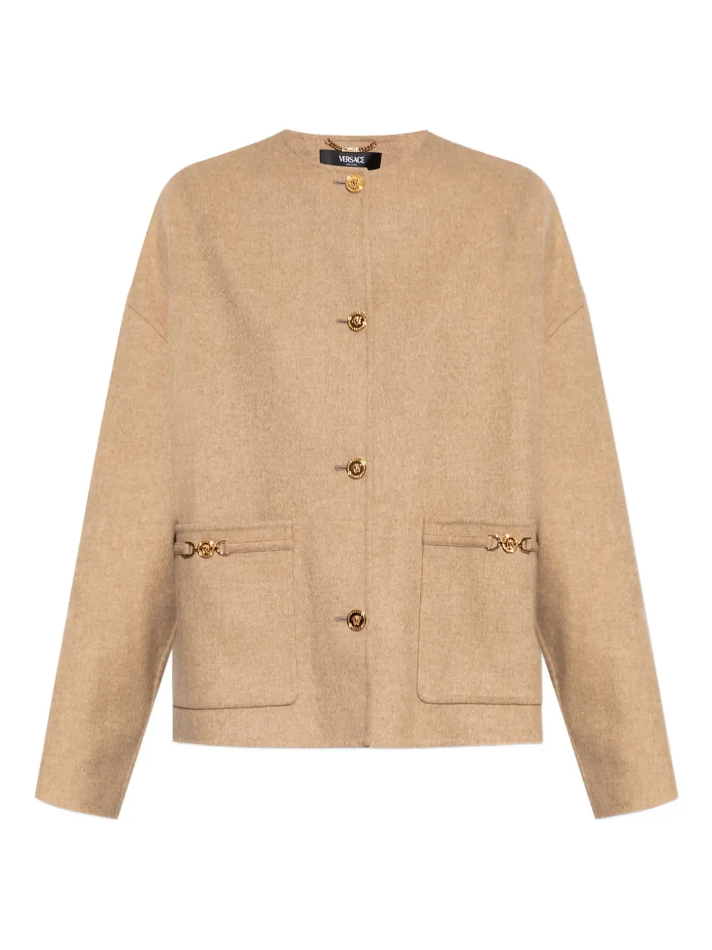 Versace Medusa verfraaid jack Beige