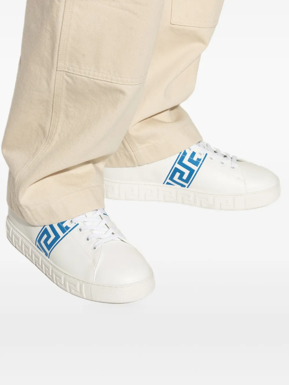 Versace Greca-detail sneakers White