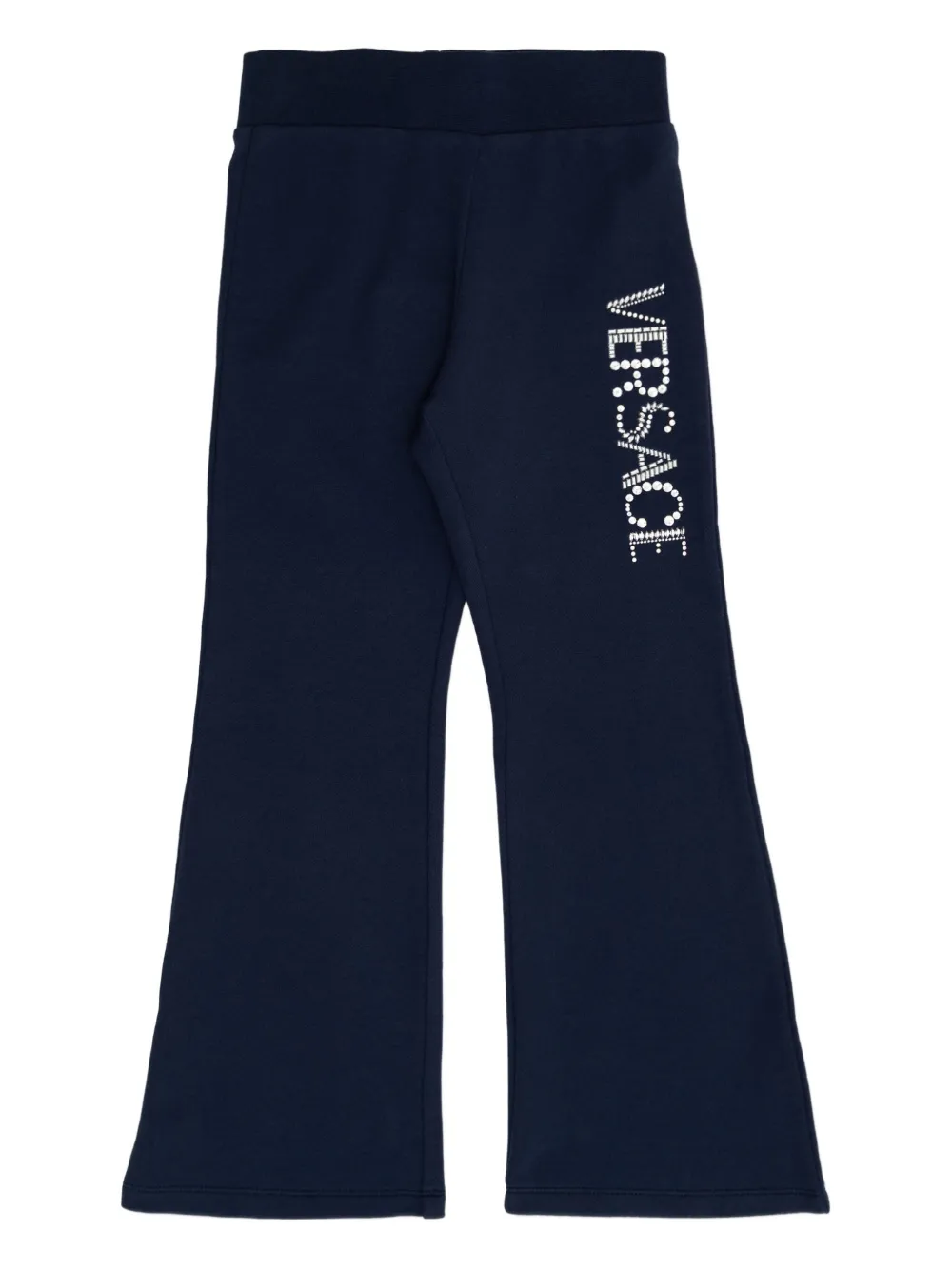 Versace Kids Trainingsbroek verfraaid met logo Blauw